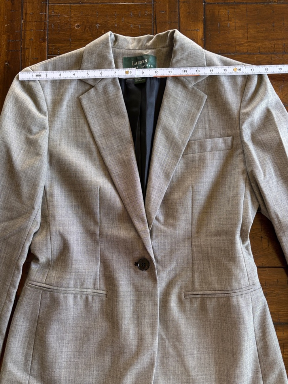 Ralph Lauren Women's Wool Blazer in Gray - Size 4 - classy! - Picture 11 of 13